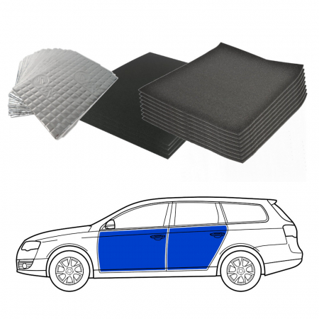 Dämmung für Kombi, Vorder- und Hintertüren mit Türverkleidungen in der Gruppe Car-HiFi / Was passt in mein Auto / Volvo / Volvo V90 / Volvo V90 2017- / Sonstiges V90 2017- bei BRL (SETISOLKOMBIPKT2)