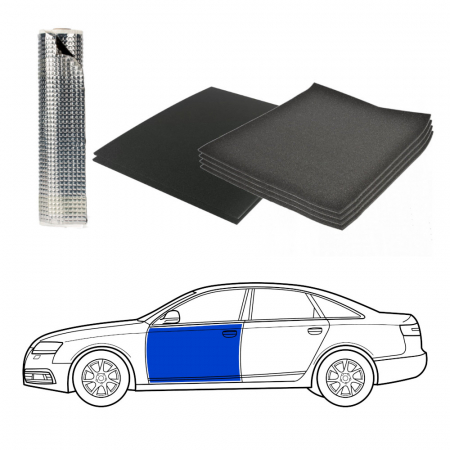 Dämmung für Limousine, Vordertüren mit Türverkleidungen in der Gruppe Bundles / Paket für das Auto / Modellspezifische Pakete bei BRL (SETISOLSEDANPKT1)