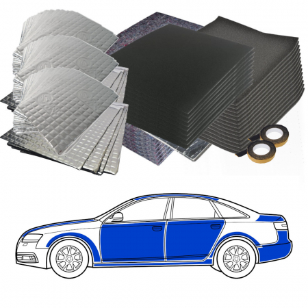 Dämmung für Limousine, Level 3 in der Gruppe Car-HiFi / Was passt in mein Auto / SAAB / 9-5 / 9-5 NG 2010-2012 / Sonstiges 9-5 NG 2010-2012 bei BRL (SETISOLSEDANPKT10)