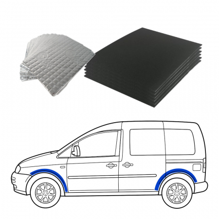Dämmung für Van, Radkästen in der Gruppe Car-HiFi / Was passt in mein Auto / Volkswagen / Transporter / Transporter T6.1 2020-2024 / Sonstiges Transporter T6.1 2020-2024 bei BRL (SETISOLVANPKT5)