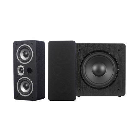 Dynavoice Magic LCR-4 EX mit Challenger Sub 8, 2.1 Lautsprecherpaket in Schwarz in der Gruppe Bundles / Heimpakete / Heim-Lautsprecherpakete bei BRL (SETLCR4PKT5)