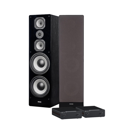 Dynavoice Challenger M-105 mit doppelten Fosi Audio-Monoblöcken, Stereo-Paket in der Gruppe Bundles / Heimpakete / Stereo-Sets bei BRL (SETM105PKT34)