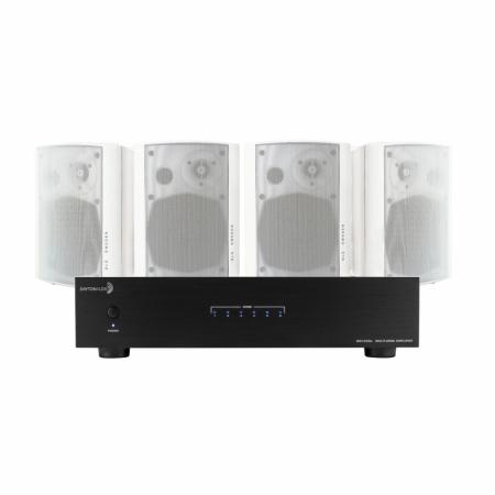 Dayton Audio MA1240 & 2 Paar weiße DLS MB5i Außenlautsprecher in der Gruppe Bundles / Heimpakete / Multiroom-Pakete bei BRL (SETMA1240APKT20)