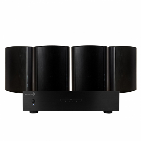 Dayton Audio MA1260 & 2 Paar schwarze DLS MB6i für das Fitnessstudio oder die Terrasse in der Gruppe Bundles / Heimpakete / Multiroom-Pakete bei BRL (SETMA1260PKT2)
