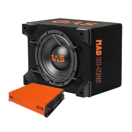 GAS MAD B1-110S mit A1-70.2, 1x10-Zoll-Basspaket in der Gruppe Bundles / Paket für das Auto / Basspakete bei BRL (SETMADB1110SPKT2)