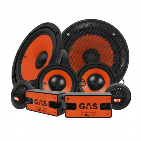 GAS MAD K2-64 & MAD M2-34, 3-Wege-6,5-Zoll-Kit-System in der Gruppe Car-HiFi / Autolautsprecher / Komponentensysteme bei BRL (SETMADK264PKT1)