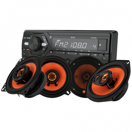 GAS MAD M100-BT mit MAD X1-Lautsprechern, Autoradio-Paket in der Gruppe Bundles / Paket für das Auto / Autoradio-Sets bei BRL (SETMADM100BTPKT1)