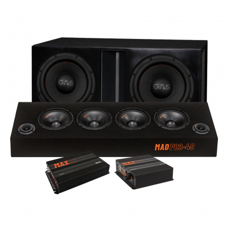 Kraftvolles Raggare-Paket mit MAX S1-12 Bass-Set & MAD PB2-48 in der Gruppe Bundles / Paket für das Auto / Raggar-Paket bei BRL (SETMADPB248PKT3)