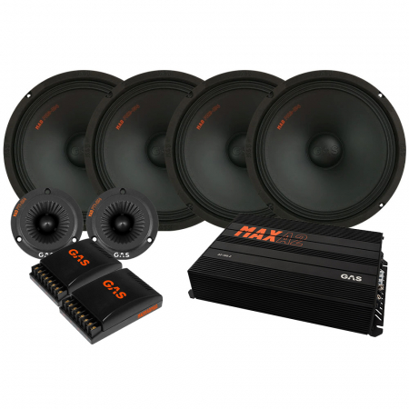 4er-Pack GAS MAD PM2-104 SPL mit Verstärker, mittel in der Gruppe Bundles / Paket für das Auto / SPL-Lautsprecherpakete bei BRL (SETMADPM2104PKT4)