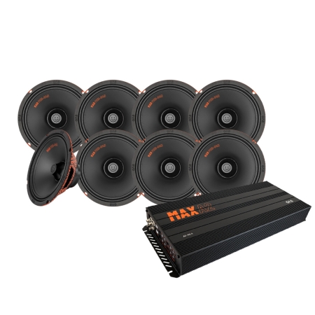 8er-Pack GAS MAD PM3-84N mit MAX A2-150.4, SPL-Paket in der Gruppe Bundles / Paket für das Auto / SPL-Lautsprecherpakete bei BRL (SETMADPM384NPKT1)
