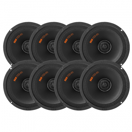 8er-Pack GAS MAD PX2-64, großartige 6,5-Zoll-Koaxiallautsprecher in der Gruppe Bundles / Paket für das Auto / SPL-Lautsprecherpakete bei BRL (SETMADPX264X8)