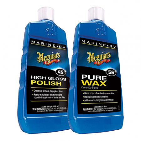 Meguiar's Bootspflege-Paket, Politur + Wachs