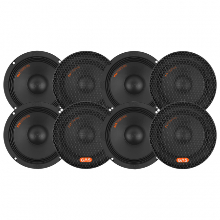 8er-Pack GAS MAX PMW1-64, 6,5-Zoll-Bass/Mittelbass in der Gruppe Bundles / Paket für das Auto / SPL-Lautsprecherpakete bei BRL (SETMAXPMW164X8)