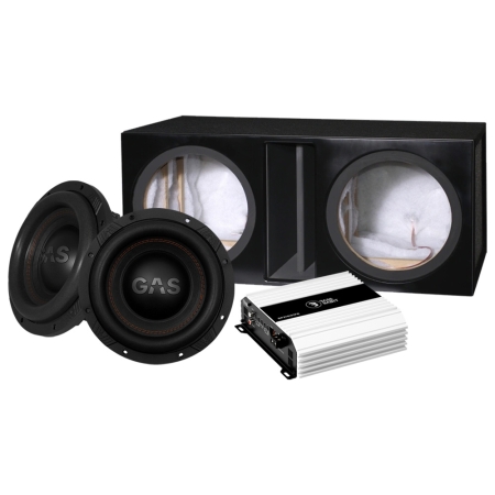 GAS MAX S1-12D1 2x12 Bassgehäuse mit SP31001FR, 2x12 Basspaket in der Gruppe Bundles / Paket für das Auto / Basspakete bei BRL (SETMAXS112D1PKT12)