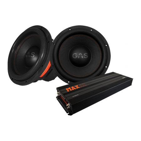 2er-Set GAS MAX S1-12D1 & MAX A2-2500.1DL, Basspaket in der Gruppe Bundles / Paket für das Auto / Basspakete bei BRL (SETMAXS112D1PKT6)