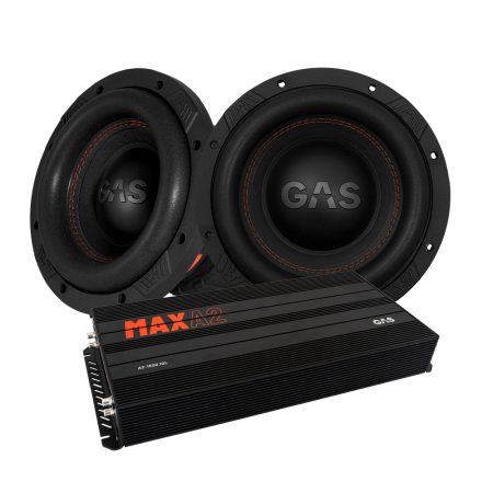 2er-Set GAS MAX S1-8D1 & MAX A2-1500.1D, Basspaket in der Gruppe Bundles / Paket für das Auto / Basspakete bei BRL (SETMAXS18D2PKT1)