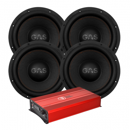 4er-Set GAS MAX S1-12D2 mit Bass Habit SE8000.1D1, Basspaket in der Gruppe Bundles / Paket für das Auto / Basspakete bei BRL (SETMAXS212D2PKT2)