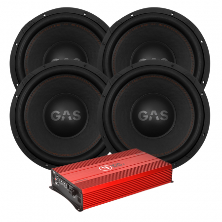 4er-Set GAS MAX S1-15D1 mit Bass Habit SE8000.1D2, Basspaket in der Gruppe Bundles / Paket für das Auto / Basspakete bei BRL (SETMAXS215D1PKT4)