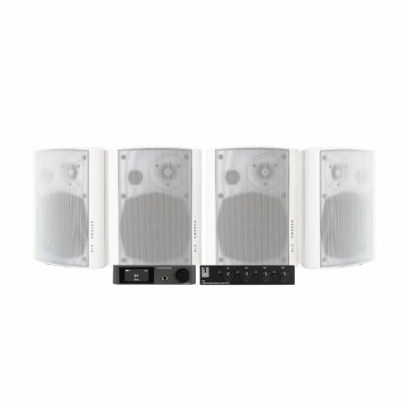 Dynavoice CA802BT mit SC4B & 2 Paar DLS MB5i Außenlautsprecher, weiß in der Gruppe Bundles / Heimpakete / Multiroom-Pakete bei BRL (SETMB5IPKT4)