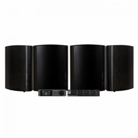 Dynavoice CA802BT mit SC4B & 2 Paar DLS MB6i Außenlautsprecher, schwarz in der Gruppe Bundles / Heimpakete / Multiroom-Pakete bei BRL (SETMB6IPKT3)