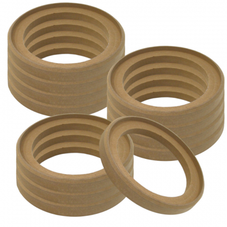 12er-Pack versenkte MDF-Ringe, 10 Zoll in der Gruppe Car-HiFi / Zubehör / Ausbaumaterial / MDF-Ringe bei BRL (SETMDFRING10X12)