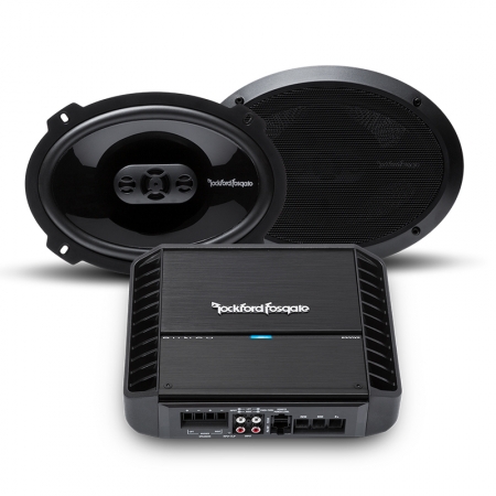 Rockford Fosgate P300X2 mit P1694 Lautsprecher-Paket in der Gruppe Bundles / Paket für das Auto / Hutablagen-Pakete bei BRL (SETP300X2PKT1)