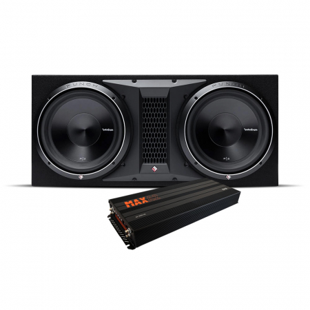 Rockford Fosgate P3 2x12 Bassbox & GAS MAX A2-2500.1DL, Bass-Paket in der Gruppe Bundles / Paket für das Auto / Basspakete bei BRL (SETP32X12PKT1)