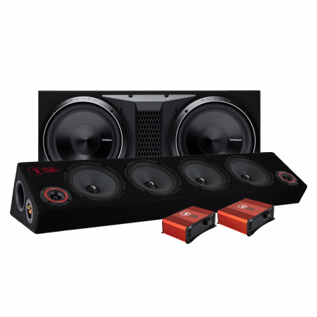 Rockford Fosgate P3-2X12 Raggar-Paket mit Play SPL84 in der Gruppe Bundles / Paket für das Auto / Raggar-Paket bei BRL (SETP32X12PKT4)