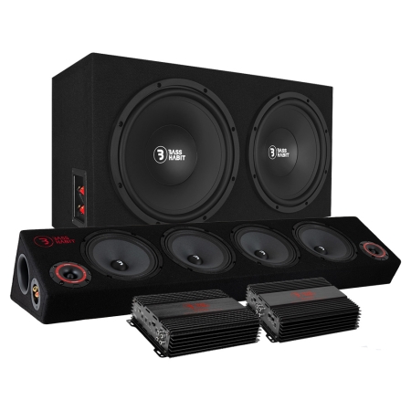 Bass Habit PL212 Raggar-Paket mit SPL84 und Verstärker in der Gruppe Bundles / Paket für das Auto / Raggar-Paket bei BRL (SETPL212PKT12)