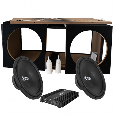 2er-Pack Bass Habit PL300 im Gehäuse mit PP 600.1 (Gen. 2), Bass-Paket als Bausatz in der Gruppe Bundles / Paket für das Auto / Basspakete bei BRL (SETPL300PKT4)