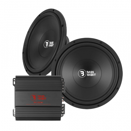 2er-Pack Bass Habit P300 & Rebel RA1200W, Bass-Paket in der Gruppe Bundles / Paket für das Auto / Basspakete bei BRL (SETPL300PKT7)