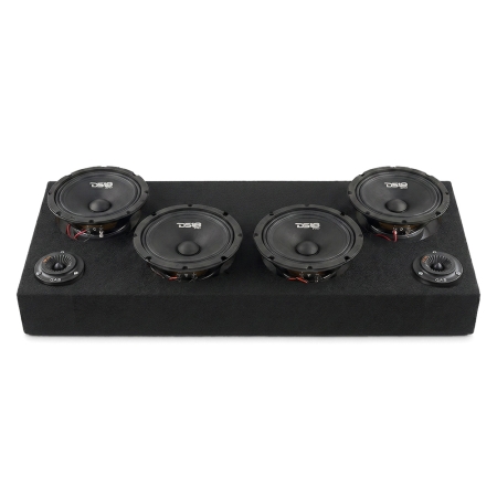 4 Stück DS18 PRO-GM8.4 in Raggarplanke mit MAD PT2-254 Hornhochtönern in der Gruppe Car-HiFi / Autolautsprecher / SPL-Lautsprecherbox bei BRL (SETPROGM84PKT2)