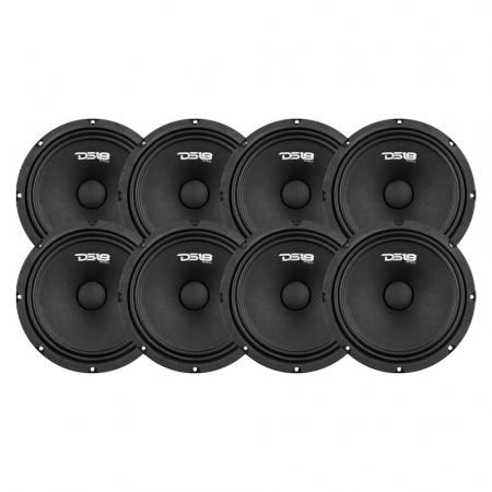 8er-Pack DS18 PRO-GM8.4, 8-Zoll-Midbass in der Gruppe Bundles / Paket für das Auto / SPL-Lautsprecherpakete bei BRL (SETPROGM84X8)