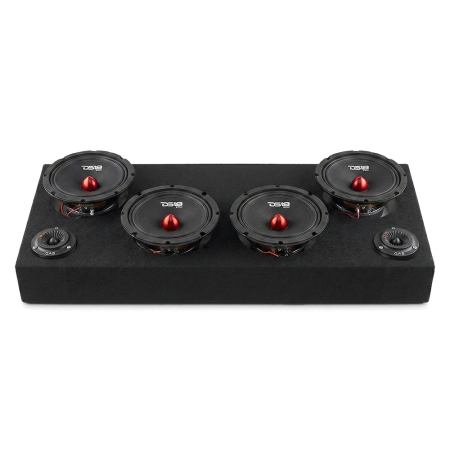 4 Stück DS18 PRO-GM8B in Raggarplanke mit MAD PT2-254 Hornhochtönern in der Gruppe Car-HiFi / Autolautsprecher / SPL-Lautsprecherbox bei BRL (SETPROGM8BPKT1)