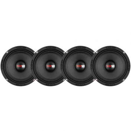 4er-Pack DS18 PRO-X6.4M, 6,5-Zoll-Midbass