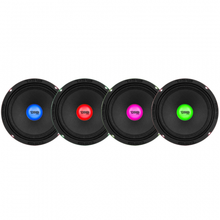 4er-Pack DS18 PRO-X8.4RGBCAP, 8-Zoll-Midbass mit RGB-LED-Beleuchtung in der Gruppe Bundles / Paket für das Auto / SPL-Lautsprecherpakete bei BRL (SETPROX84RGBCAPX4)