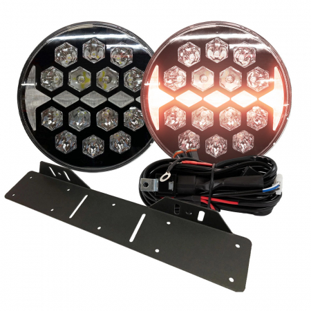 NIZLED Zusatzscheinwerfer-Paket 2er-Pack R140DRL, 140W mit Halterung und Kabelbaum in der Gruppe Car-HiFi / LED-Beleuchtung / Lichtsets & Pakete bei BRL (SETR140DRLPKT1)