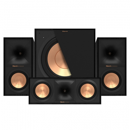 Klipsch R-50M, R-50C und Klipsch R-101SW 3.1-Lautsprecherpaket, schwarz in der Gruppe Bundles / Heimpakete / Heim-Lautsprecherpakete bei BRL (SETR50MPKT5)