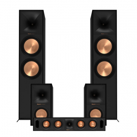 Klipsch R-800F 5.0-Lautsprecherpaket, schwarz in der Gruppe Bundles / Heimpakete / Heim-Lautsprecherpakete bei BRL (SETR800FPKT3)