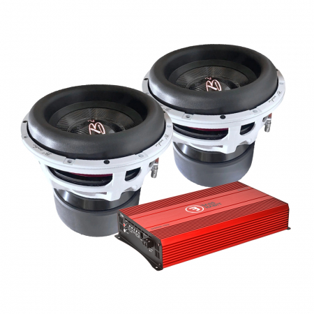 2er-Pack B² Audio RAGE XL 12D2 V2 mit Bass Habit SE8000.1D2, Basspaket in der Gruppe Bundles / Paket für das Auto / Basspakete bei BRL (SETRAGEXL12PKT2)