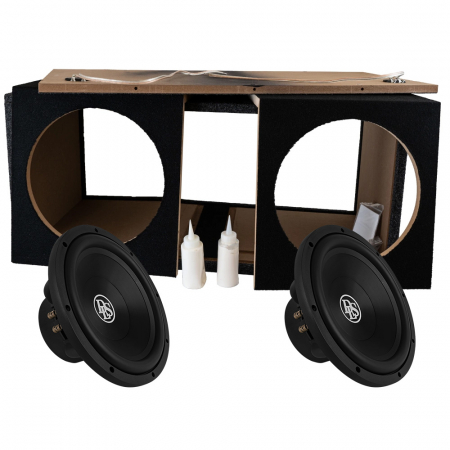 2er-Pack DLS Reference 2x12-Zoll-Subwoofergehäuse mit RCW12.D2, als Bausatz in der Gruppe Car-HiFi / Bass / Subwoofergehäuse-Bausätze bei BRL (SETRCW12D2PKT9)