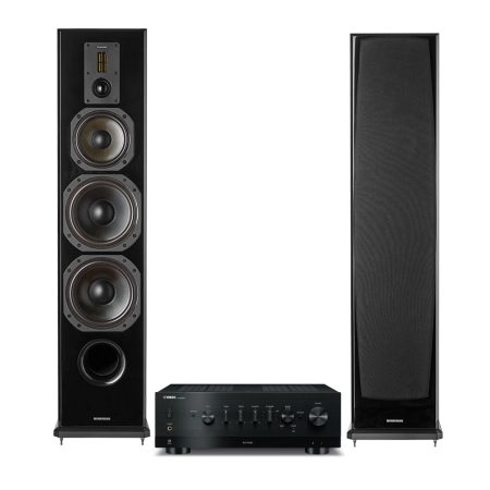 Yamaha R-N800A mit Dynavoice Definition DF-8II in Eiche, Stereo-Paket in der Gruppe Bundles / Heimpakete / Stereo-Sets bei BRL (SETRN800APKT4)