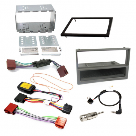 Installationskit 1/2-DIN für Saab 9-5 1997-2005 (mit Lenkradsteuerung) in der Gruppe Car-HiFi / Was passt in mein Auto / SAAB / 9-5 / 9-5 OG 1997-2005 / Radio-Upgrade 9-5 OG 1997-2005 bei BRL (SETSAAB95PKT2)