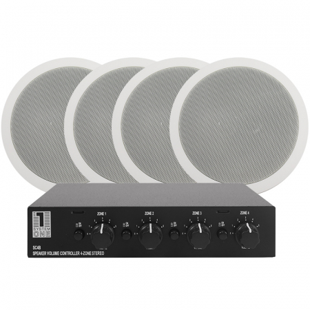 2 Paar System One IC820 Lautsprecher & Lautsprecherschalter SC4B in der Gruppe Bundles / Heimpakete / Multiroom-Pakete bei BRL (SETSC4BPKT1)