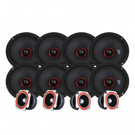 Bass Habit SPL Elite SE165M & SE45T SPL-Paket, groß in der Gruppe Bundles / Paket für das Auto / SPL-Lautsprecherpakete bei BRL (SETSE165MPKT1)