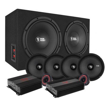 Bass Habit Raggarpaket mit 4er-Pack 6,5