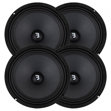 4er-Pack Bass Habit Play SP200M, 8-Zoll-Midbass in der Gruppe Bundles / Paket für das Auto / SPL-Lautsprecherpakete bei BRL (SETSP200MPKT1)