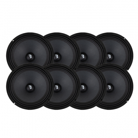 8er-Pack Bass Habit Play SP200M, 8-Zoll-Midbass in der Gruppe Bundles / Paket für das Auto / SPL-Lautsprecherpakete bei BRL (SETSP200MPKT2)