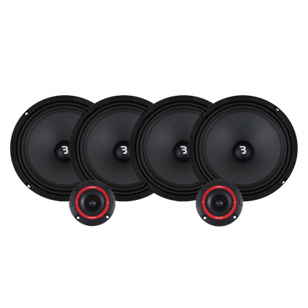 4er-Pack Bass Habit Play SP200M mit SP25A SPL-Paket, mittel in der Gruppe Bundles / Paket für das Auto / SPL-Lautsprecherpakete bei BRL (SETSP200MPKT4)