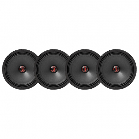 4er-Pack Bass Habit Rebel SR165M, 6,5-Zoll-Mitteltöner in der Gruppe Bundles / Paket für das Auto / SPL-Lautsprecherpakete bei BRL (SETSR165MX4)
